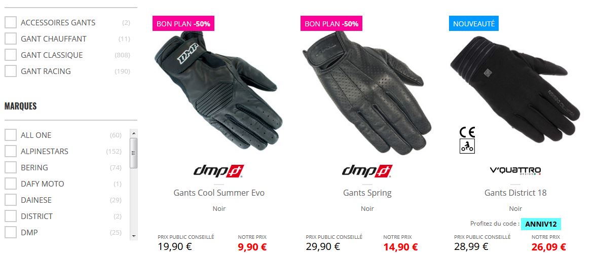 gants dafy moto