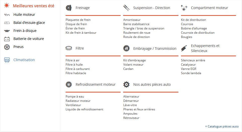 menu mister auto